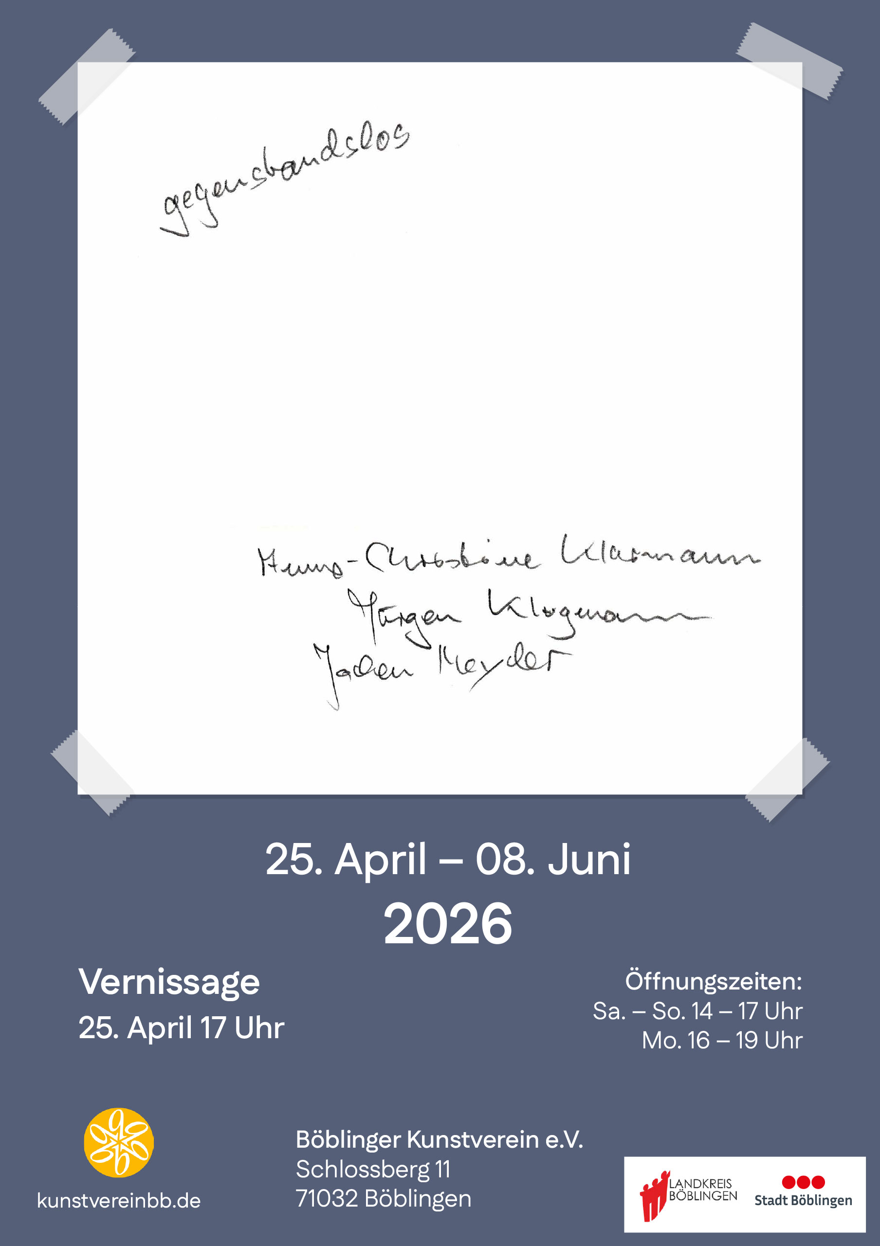Gegenstandslos — Anne-Christine Klarmann, Jürgen Klugmann, Jochen Meyder